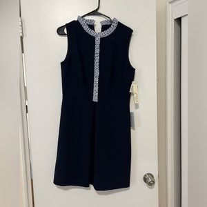 Navy preppy Eliza J dress NWT